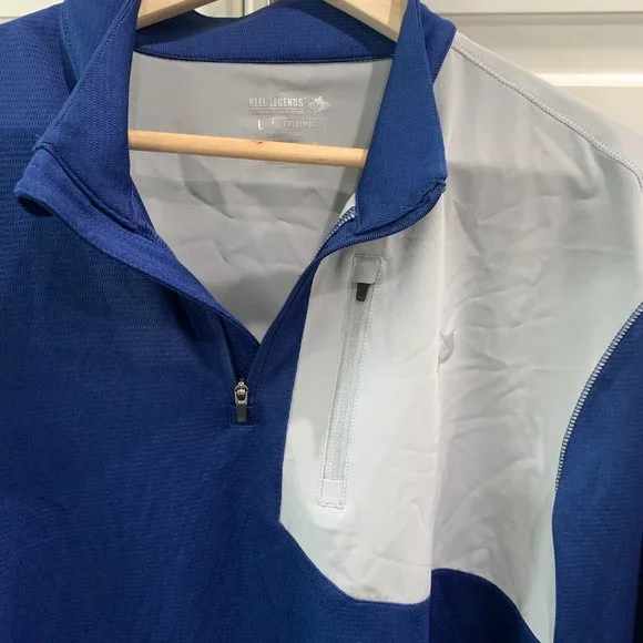 Reel Legends Men's Freeline 1/4 Zip Pullover Jacket | Size Large - Picture 5 of 8